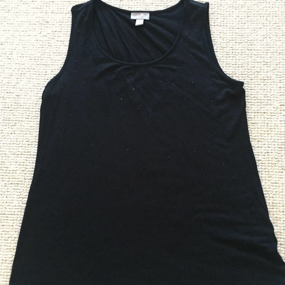 Black Sparkly J. Jill Wearever Collection Top